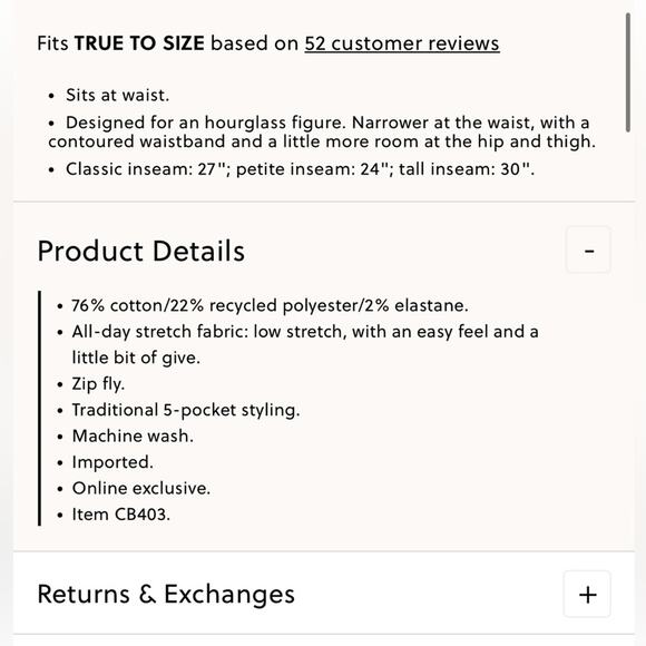 J.Crew Curvy essential straight black jean in all-day stretch - Picture 3 of 5